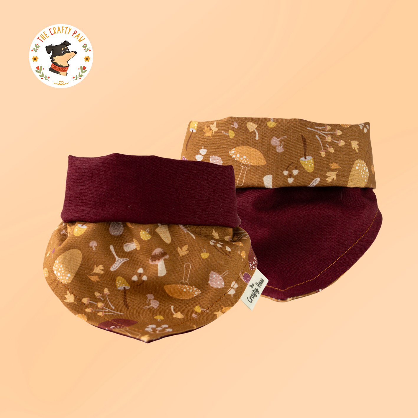 mushroom medley reversible bandana mushroom medley reversible bandana