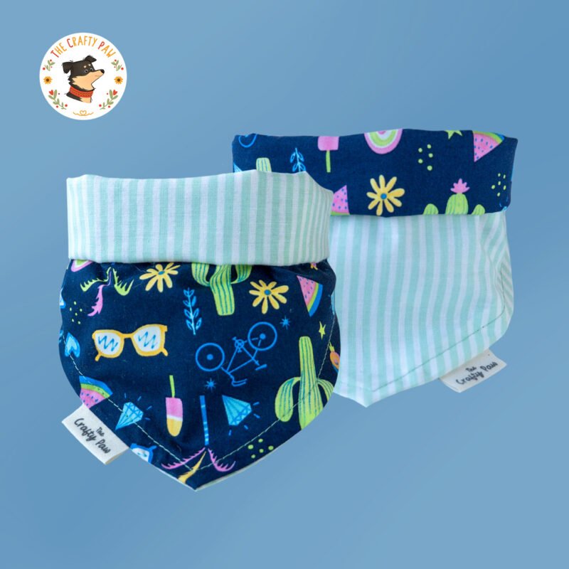 zingy cactus reversible bandana