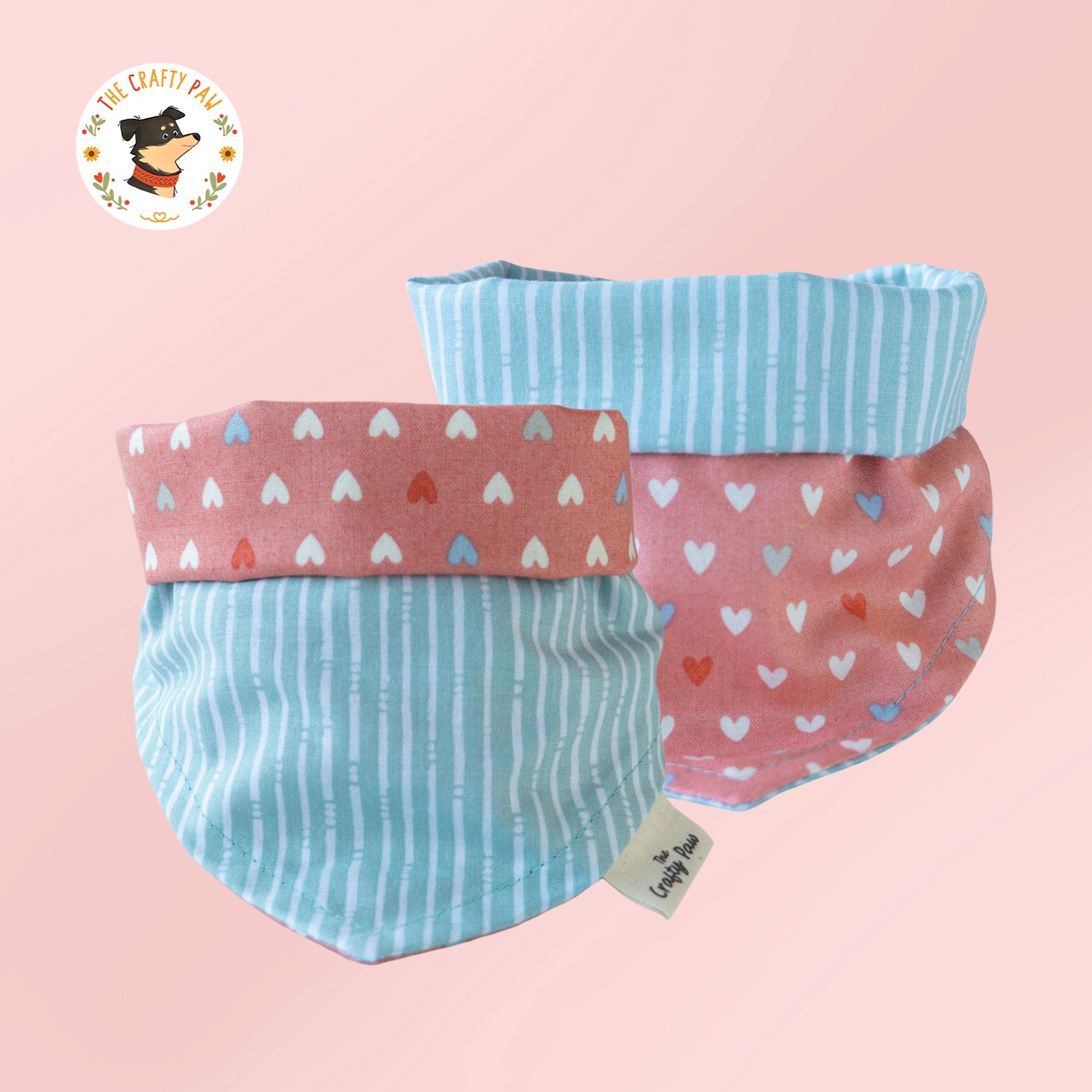 happy hearts reversible bandana happy hearts reversible bandana